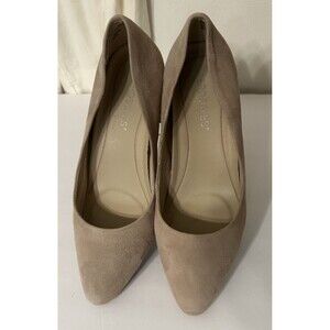 Aerosole beige Silver star Suede Pumps Memory Foam Size 6